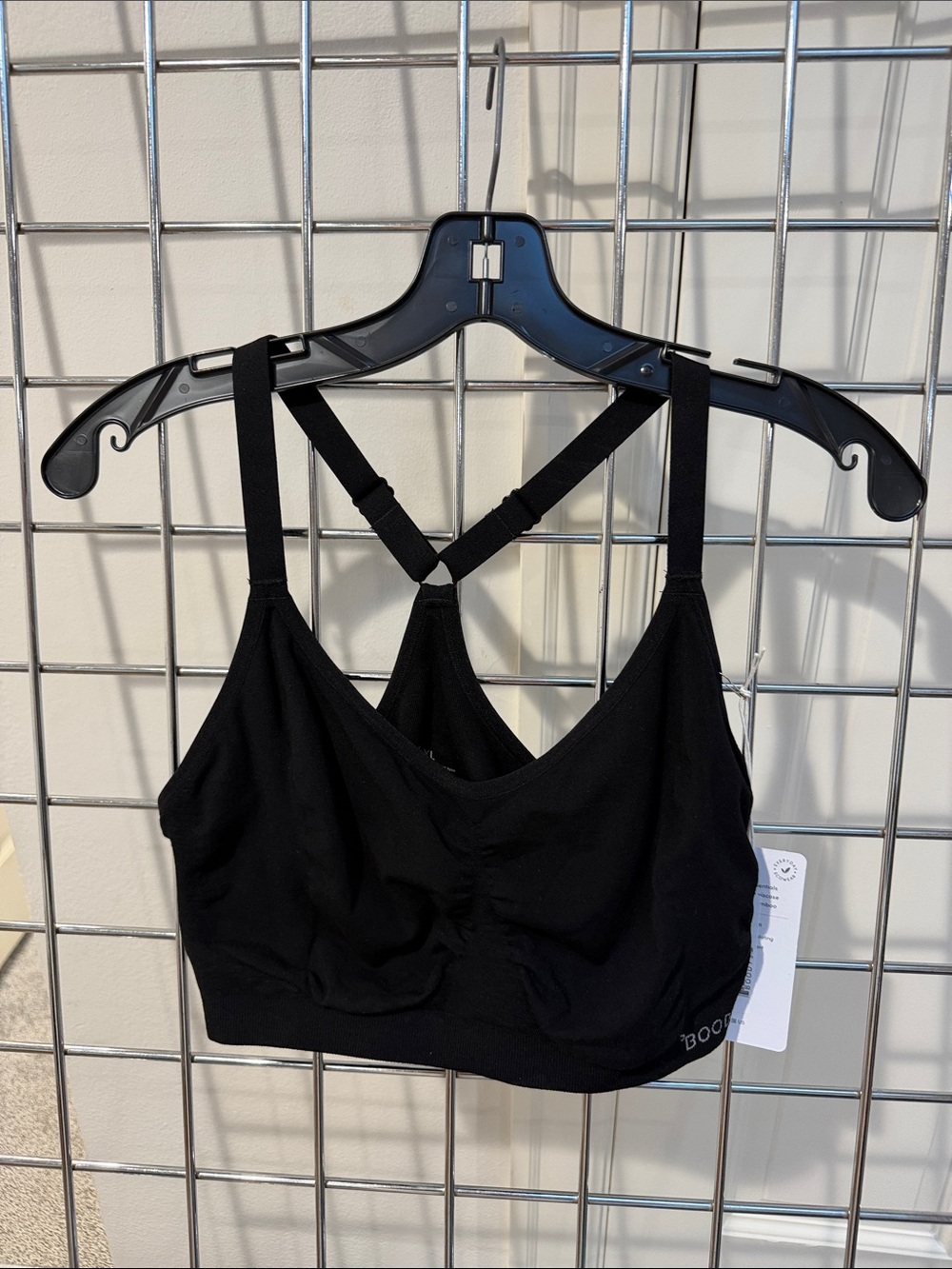 Black Women's Seamless Bralette with Adjustable Straps